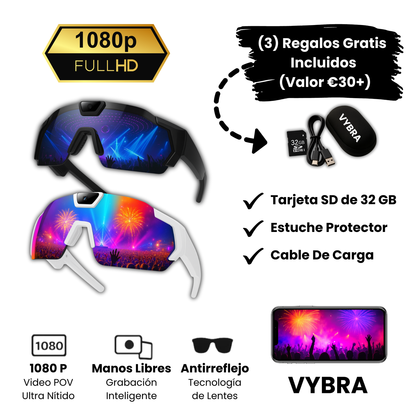 Gafas Inteligentes con Cámara POV